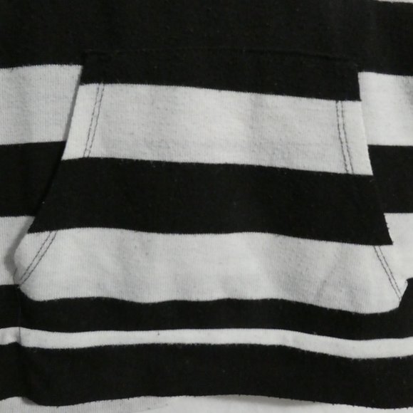 SEDUCTIONS, small, striped cropped hoodie, kangaroo pockets, EUC - Picture 4 of 15